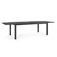 BIZZOTTO Tavolo da giardino allungabile HILDE 200-300X100 antracite LH32
