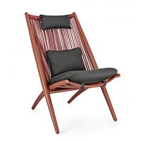 BIZZOTTO POLTRONA LOUNGE C-C ALOHA TERRACOTTA
