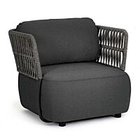 BIZZOTTO POLTRONA C-C PALMER ANTRACITE