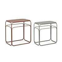 BIZZOTTO set di due tavolini CLARITY rettangolari