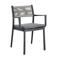 BIZZOTTO SEDIA C-BR C-C ALVIN ANTRACITE/GRIGIO CH