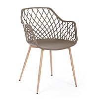 BIZZOTTO sedia da giardino OPTIK tortora