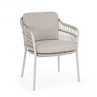 BIZZOTTO Sedia da giardino TALAIA FROSTY con cuscini