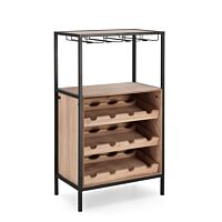 BIZZOTTO Portabottiglie 12 bottiglie ISAAC nero 91 cm