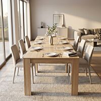 Tavolo consolle allungabile DAVE Naturale 50–300 × 90