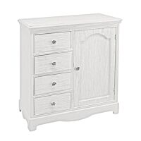 BIZZOTTO credenza con 1 anta e 4 cassetti BLANC