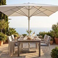Ombrellone da giardino DENEB 5 × 5 m bianco