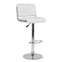 BIZZOTTO sgabello bar BARCLAY bianco imbottito