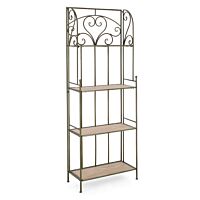 BIZZOTTO scaffale GUENDA 4P verde scuro H167 – pieghevole