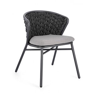 BIZZOTTO SEDIA C-C HARLOW ANTRACITE QS22/GRAFITE