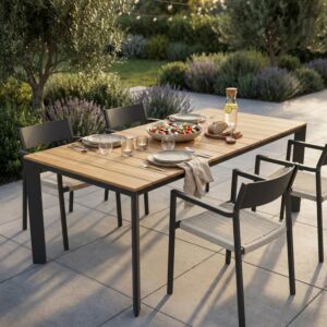 Tavolo da giardino allungabile TULCÁN 210/275 × 100 – teak