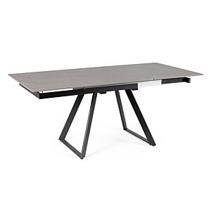 BIZZOTTO Tavolo da pranzo allungabile REETA 120/180x90 nero/grigio