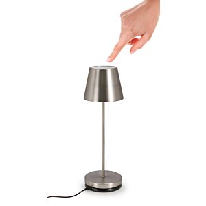BIZZOTTO LAMPADA TAV. LED ETNA ARGENTO H38