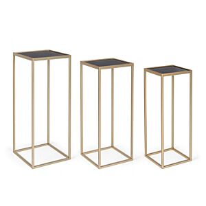 BIZZOTTO SET3 TAVOLINO NUCLEOS QU ORO