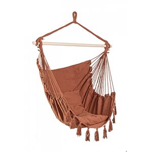 BIZZOTTO Poltrona sospesa JUAN terracotta 100x130 cm - con cuscino
