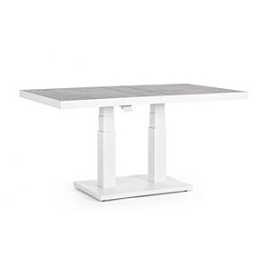 BIZZOTTO TAVOLO TRUMAN 140X85X49/72 BIANCO JX11