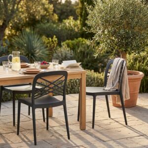 Sedia da giardino HARMONIE – antracite