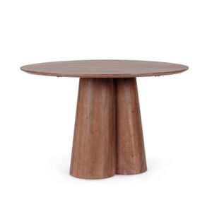 BIZZOTTO tavolo da pranzo rotondo NASSOR D120 tabacco