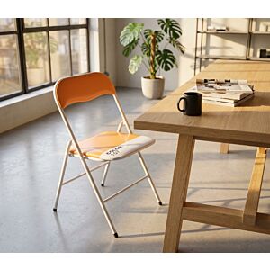 Sedia pieghevole SLIM arancione color 157