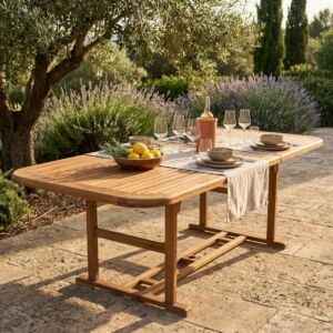 TAVOLO RETTANGOLARE 180/240X100 DOUBLE -  AC-805081-DB