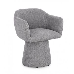BIZZOTTO POLTRONA GIREVOLE LOTTIE GRIGIO SCURO