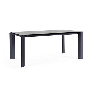 BIZZOTTO Tavolo da pranzo da giardino OTAVIO 180X95 antracite WG21