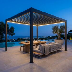 PERGOLA BIOCLIMATICA 4 X 4 MOTORIZZATA CON LED