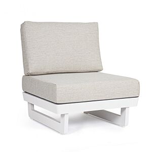 BIZZOTTO Poltrona da giardino modulare INFINITY bianca WG20