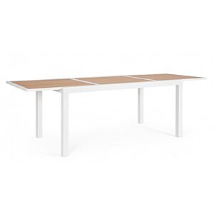 BIZZOTTO Tavolo da giardino allungabile HILIJA 160-240X90 bianco LD30