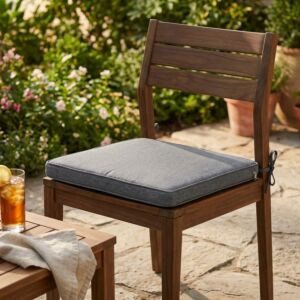 Cuscino per sedia REAL LARGE grigio chiaro melange