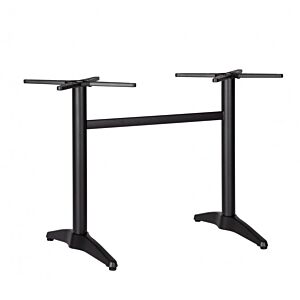 BIZZOTTO Base tavolo doppia DIANA alluminio H72 – robusta ed elegante