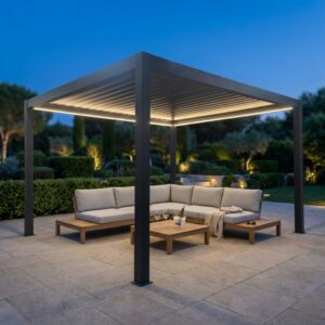 PERGOLA BIOCLIMATICA 3 X 4 MOTORIZZATA CON LED