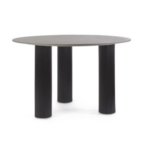 BIZZOTTO tavolo da pranzo rotondo BAMIRA D120 nero