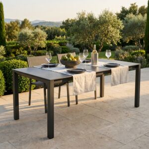 Tavolo da giardino allungabile FREEPORT 180/240 x 90 antracite