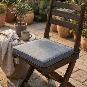Cuscino sedia REAL grigio chiaro melange