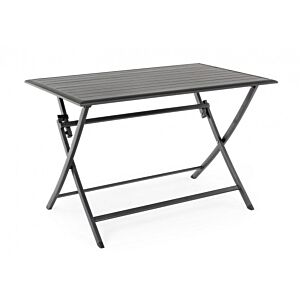 BIZZOTTO Tavolo pieghevole ELIN 110×70 antracite LH32