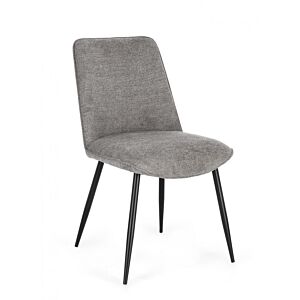 BIZZOTTO SEDIA CORA NERO/GRIGIO SCURO