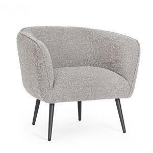 BIZZOTTO POLTRONA AVRIL GRIGIO BOUCLE'