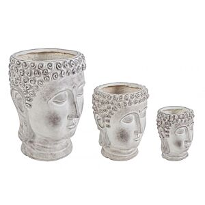 BIZZOTTO SET3 P.VASO TESTA BUDDHA