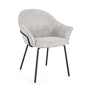 BIZZOTTO SEDIA C-BR CASSIDY NERO/GRIGIO CHIARO
