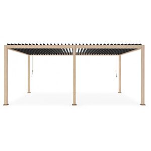 BIZZOTTO Pergola OCEAN 3,6x6 natural-antracite