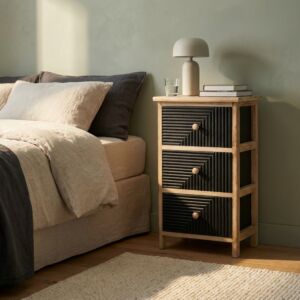 Cassettiera in legno ANTON con 3 cassetti