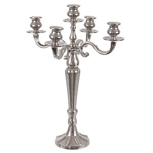 BIZZOTTO CANDELABRO LARYN 5FUOCHI ARGENTO H52