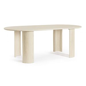 BIZZOTTO TAVOLO ORLANDO OVALE NAT 210X100