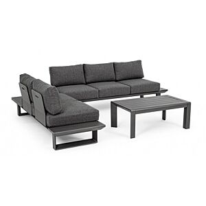 BIZZOTTO SET SALOTTO ANG.C-C KONNOR ANTRACITECX23
