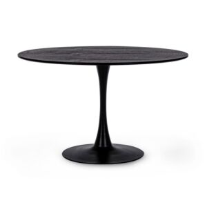 BIZZOTTO tavolo da pranzo rotondo BLOOM D120 nero