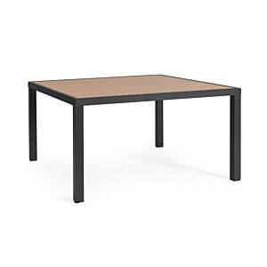 BIZZOTTO Tavolo da giardino HILIJA 136X136 antracite LH32
