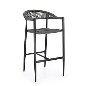 BIZZOTTO Sgabello bar JANDIA antracite/grigio