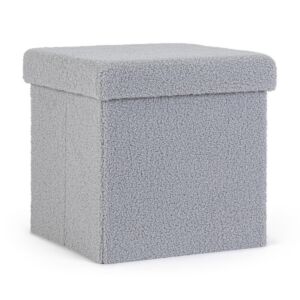 BIZZOTTO pouf contenitore  JORIS boucle grigio