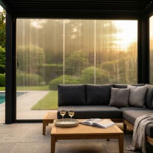 LATERALE PER LATO DA 3 M PERGOLA BIOCLIMATICA PVC